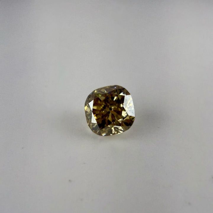 Moissanite 1.00 CT Yellow Cushion Cut Loose Diamond