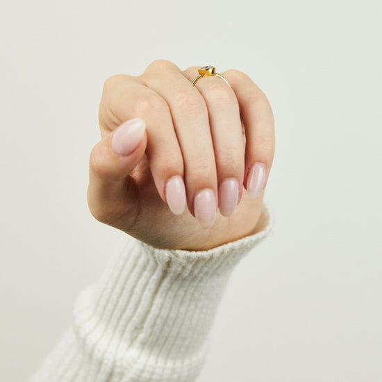 Natural Salt And Pepper 2.20 CT Round Cut Anniversary Ring