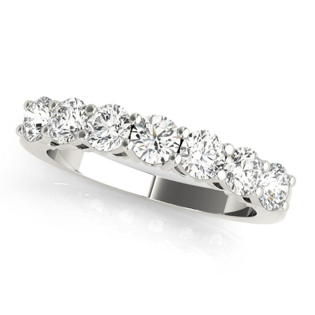 Lab Grown 1.65 CT Round Cut Diamond Boho & Hippie Engagement Band