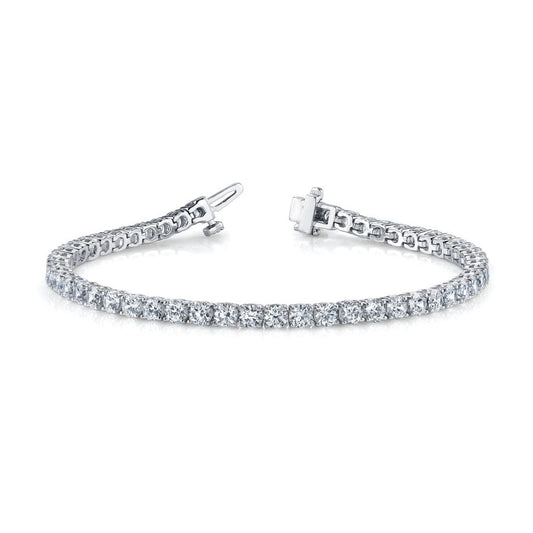 Lab Grown 10.11 CT Round Diamond Art Nouveau Bracelet