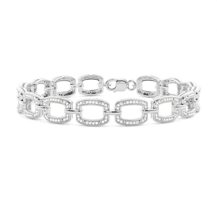 Round Cut 3.50 CT Lab Grown Diamond Bracelet