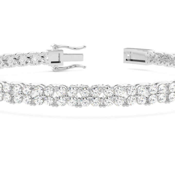 Round Bracelet 5.20 CT Lab Grown Diamond Perfect for Occasion