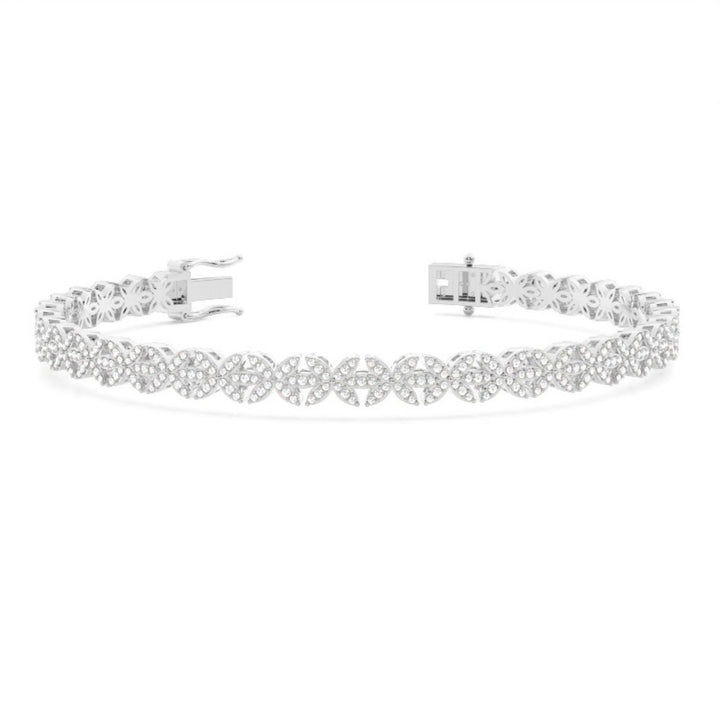 Round Lab Grown Diamond 4.80 CT Tennis Bracelet For Women