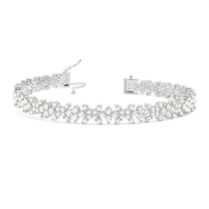 Elegant 4.90 CT Lab-Grown Round Cut Diamond Bracelet