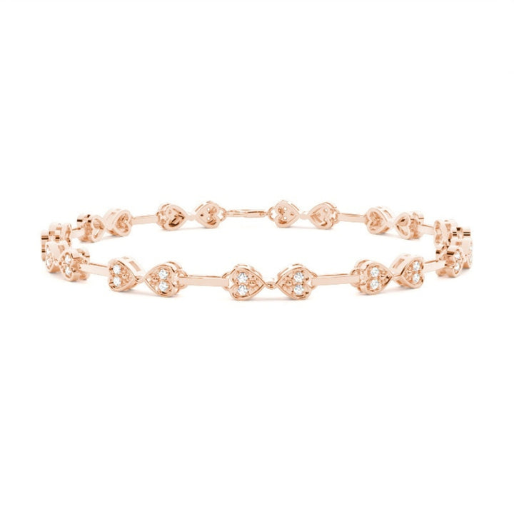 Unique Brilliance Round Cut 3.42 CT Lab Diamond Bracelet