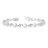 Dazzling 4.45 CT Round Cut Lab Grown Diamond Bracelet