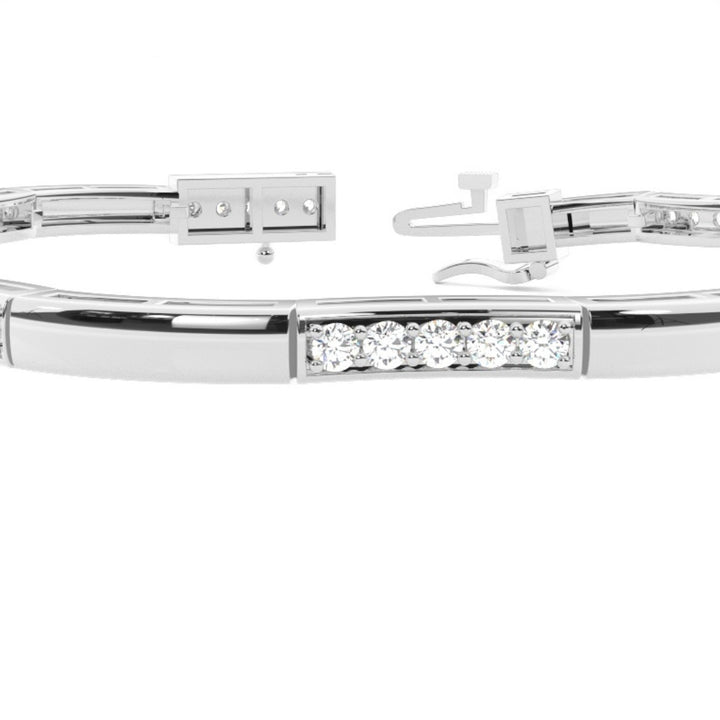 Lover’s Dream Round Cut 3.44 CT Lab Grown Diamond Bracelet