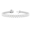 Sparkling Pear Cut Lab Grown Diamond 5.00 CT Art Deco Bracelets