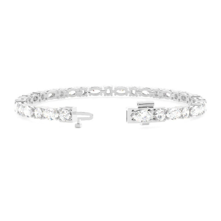 6.30 CT Marquise & Round Cut Lab Grown Diamond Bracelet Sparkle