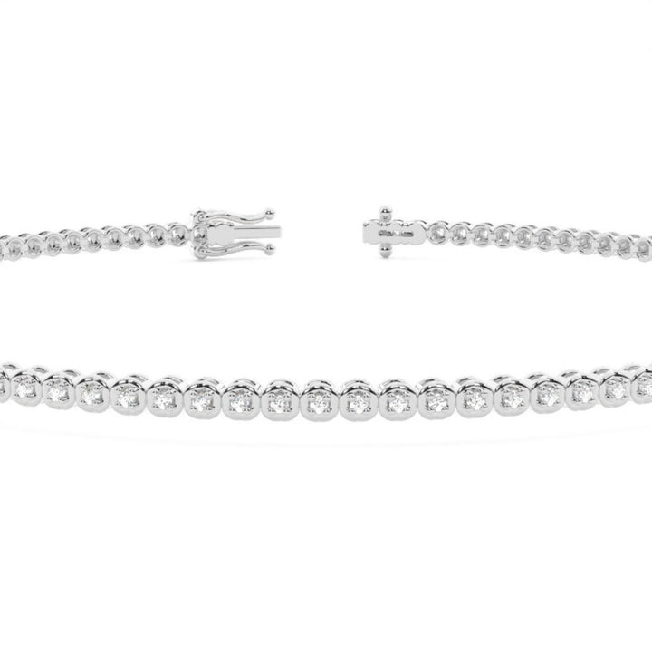 Round Cut Lab Grown Diamond Bracelet – 3.10 CT Brilliance