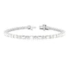 Round & Emerald Cut Lab Grown Diamond 7.15 CT Bracelet for Her
