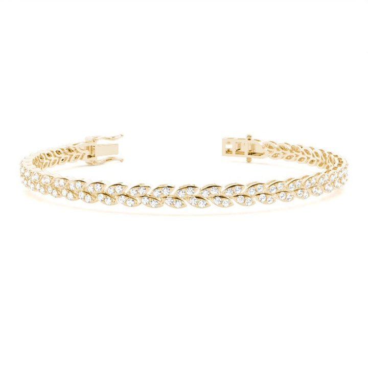 Elevate Your Look with 5.50 CT Round Cut Lab Grown Bracelet