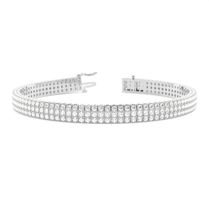 Round Cut Lab Grown Diamond Bracelet – 8.45 CT of Elegance