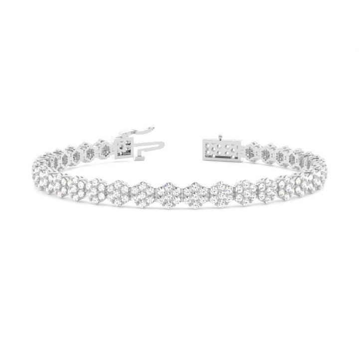 Round Cut Lab Grown Diamond 9.10 CT Bracelet – A Modern Classic