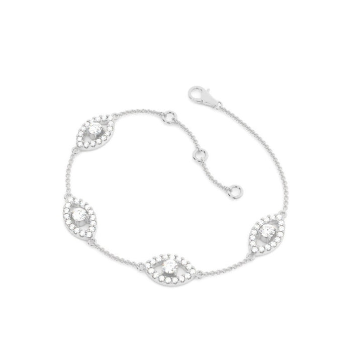 Sparkling 7.85 CT Round Cut Lab Grown Diamond Bracelet Glow