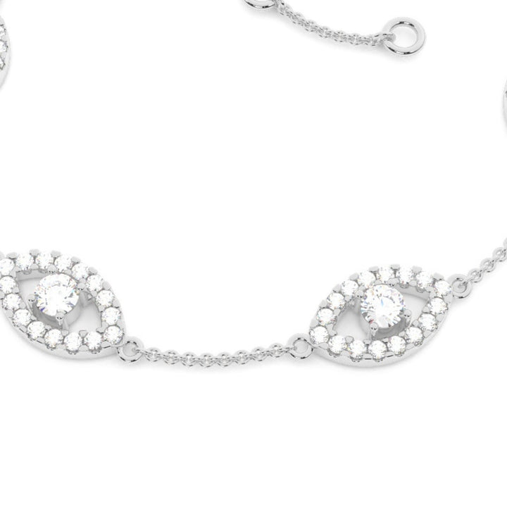Sparkling 7.85 CT Round Cut Lab Grown Diamond Bracelet Glow