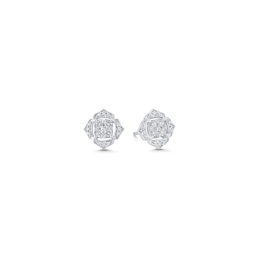 Lab Grown 2.20 CT Round Cut Diamond Fashion Earring