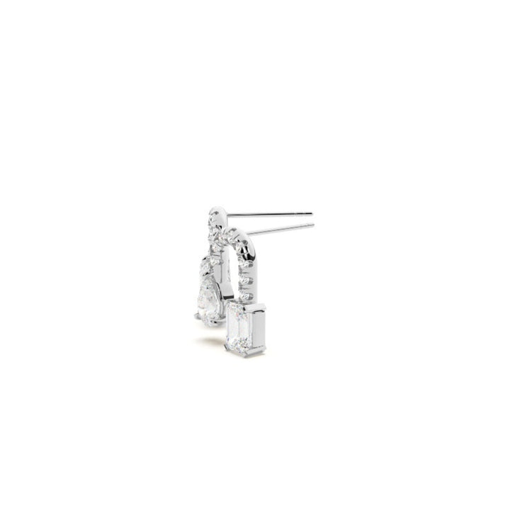 Lab Grown 3.50 CT Round Cut Diamond Fashion Earring
