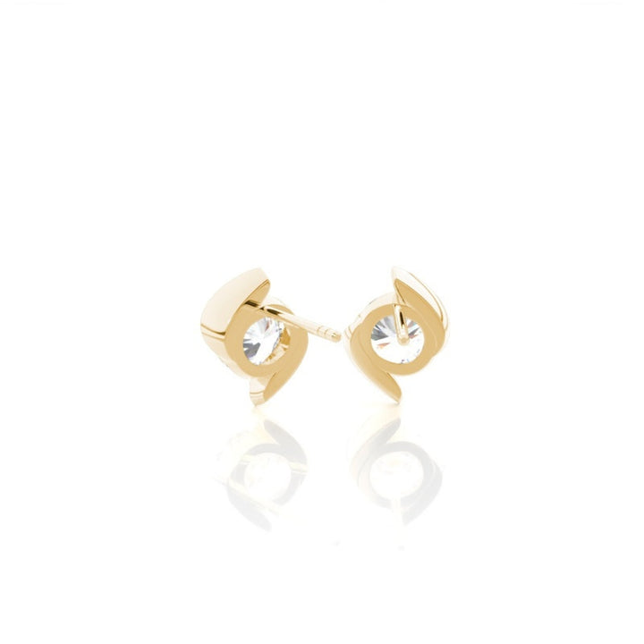 Round Cut 2.00 CT Lab Grown Diamond Stud Earrings