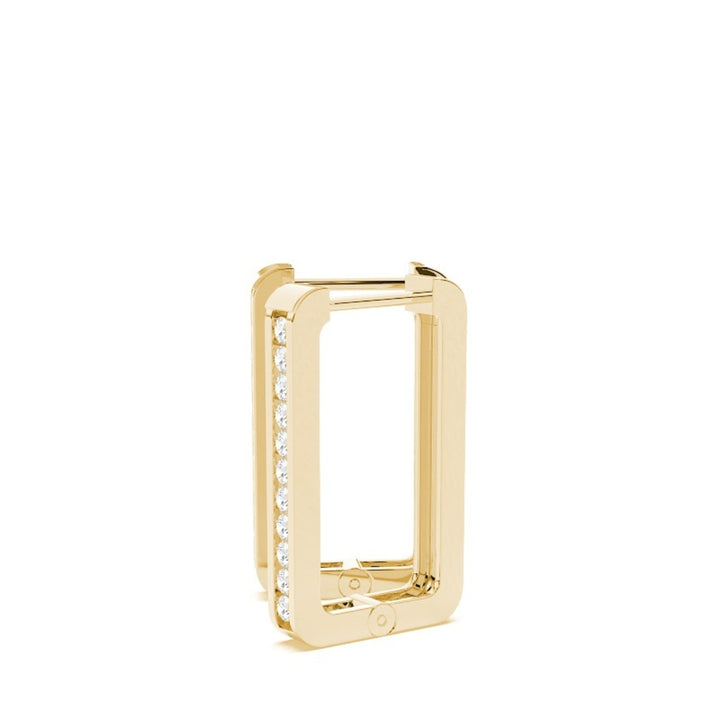 1.80 CT Round Cut Lab Grown Diamond Hoop Earrings