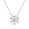 Lab Grown 1.20 CT Pear Cut Diamond Art Deco Necklace
