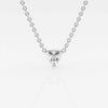 Lab Grown 1.20 CT Trillion Cut Diamond Boho & Hippie Necklace