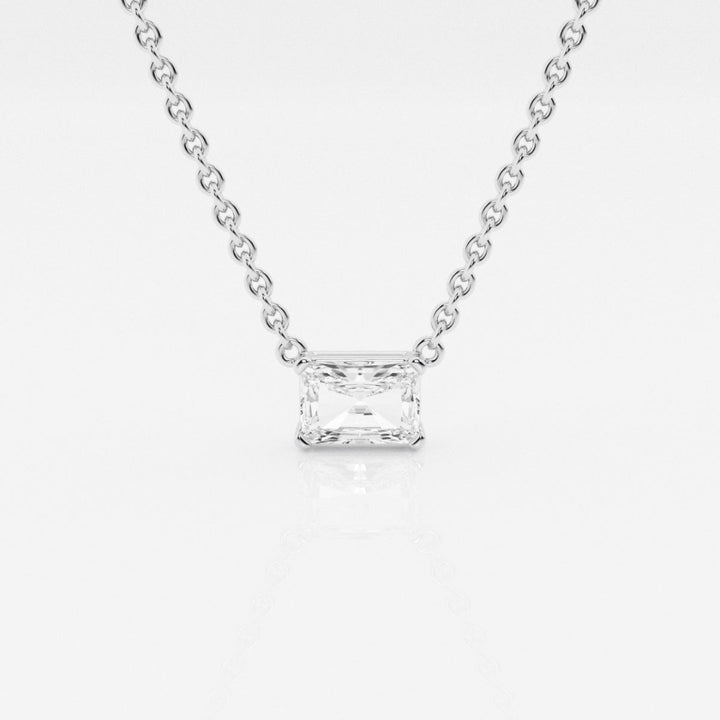 Lab Grown 2.00 CT Radiant Cut Diamond Brutalist Necklace