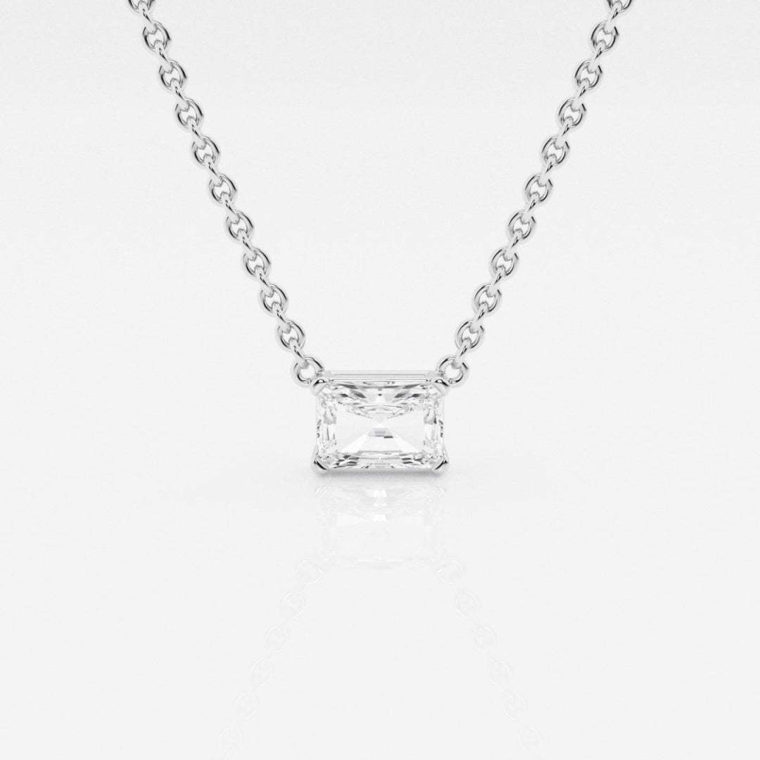 Lab Grown 2.00 CT Radiant Cut Diamond Brutalist Necklace