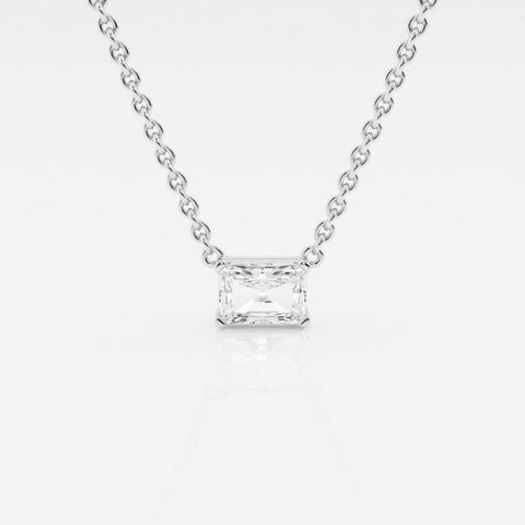 Lab Grown 2.00 CT Radiant Cut Diamond Brutalist Necklace