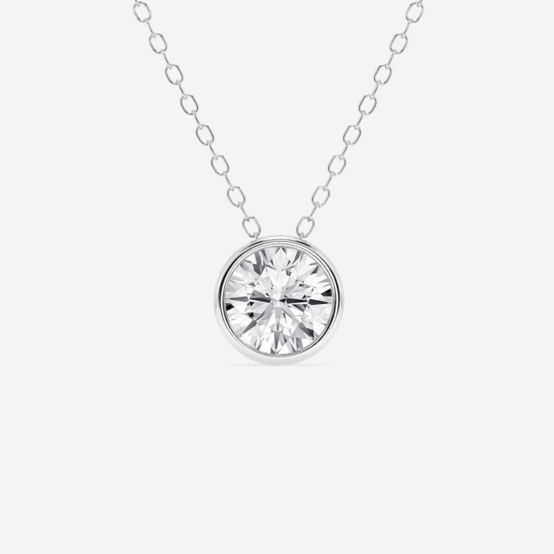 Lab Grown 1.22 CT Round Cut Diamond Celtic Necklace