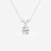 Lab Grown 1.13 CT Round Cut Diamond Art Deco Necklace
