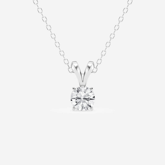 Lab Grown 1.13 CT Round Cut Diamond Art Deco Necklace