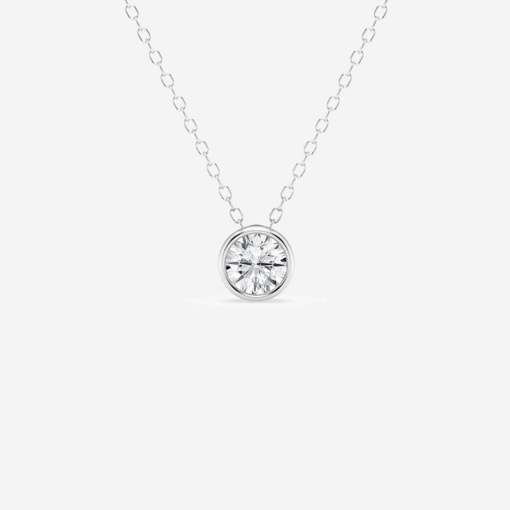 Lab Grown 1.10 CT Round Cut Diamond Art Nouveau Necklace