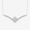Lab Grown 2.06 CT Round Cut Diamond Minimalist Necklace