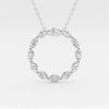 Lab Grown 1.32 CT Marquise Cut Diamond Victorian Necklace