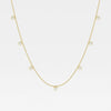 Lab Grown 1.45 CT Trillion Cut Diamond Boho & Hippie Necklace