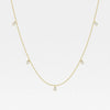 Lab Grown 1.45 CT Pear Cut Diamond Brutalist Necklace