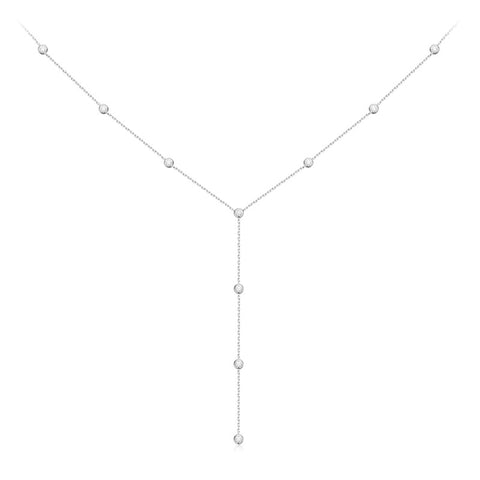 Lab Grown 1.92 CT Round Cut Diamond Mid-Century Necklace