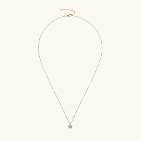 Lab Grown 3.00 CT Round Cut Diamond Minimalist Necklace