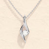 Lab Grown 1.00 CT Round Cut Diamond Minimalist Necklace