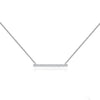 Lab Grown 1.21 CT Round Cut Diamond Mid-Century Necklace