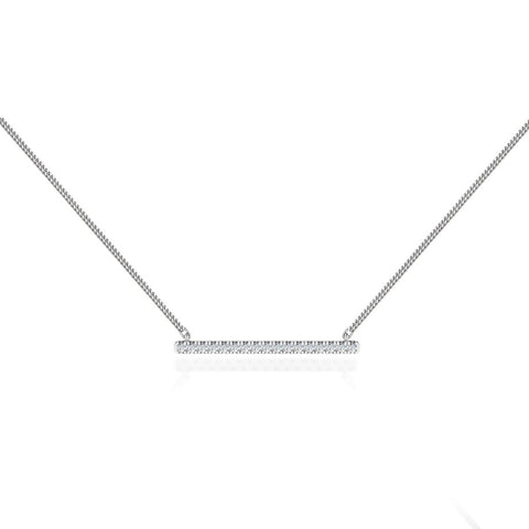 Lab Grown 1.21 CT Round Cut Diamond Mid-Century Necklace