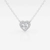 Lab Grown 2.05 CT Round Cut Diamond Mid-Century Necklace