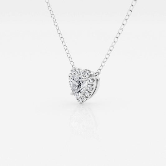 Lab Grown 2.05 CT Round Cut Diamond Mid-Century Necklace