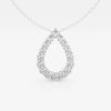 Lab Grown 1.10 CT Round Cut Diamond Edwardian Necklace