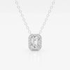 Lab Grown 2.75 CT Emerald Cut Diamond Celtic Necklace