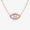 Lab Grown 1.03 CT Round Cut Diamond Victorian Necklace
