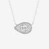 Lab Grown 3.24 CT Round Cut Diamond Mid-Century Necklace