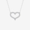 Lab Grown 1.00 CT Round Cut Diamond Victorian Necklace