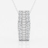 Lab Grown 1.88 CT Baguette & Round Cut Diamond Boho & Hippie Necklace